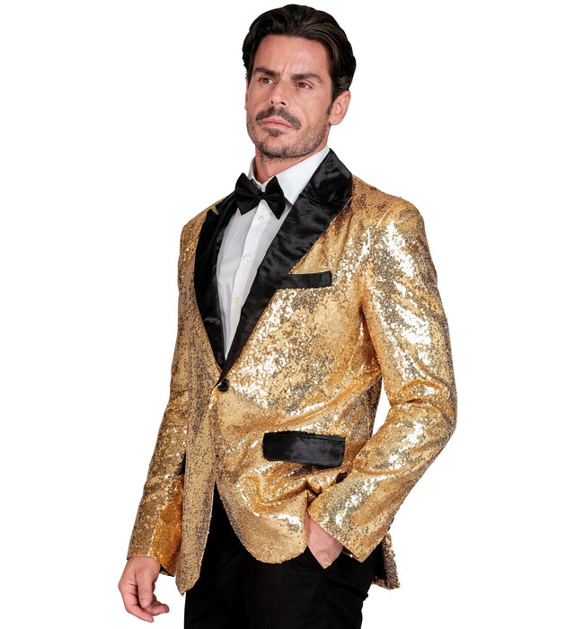 Pailletten Jackett "Glitter" für Herren | Gold