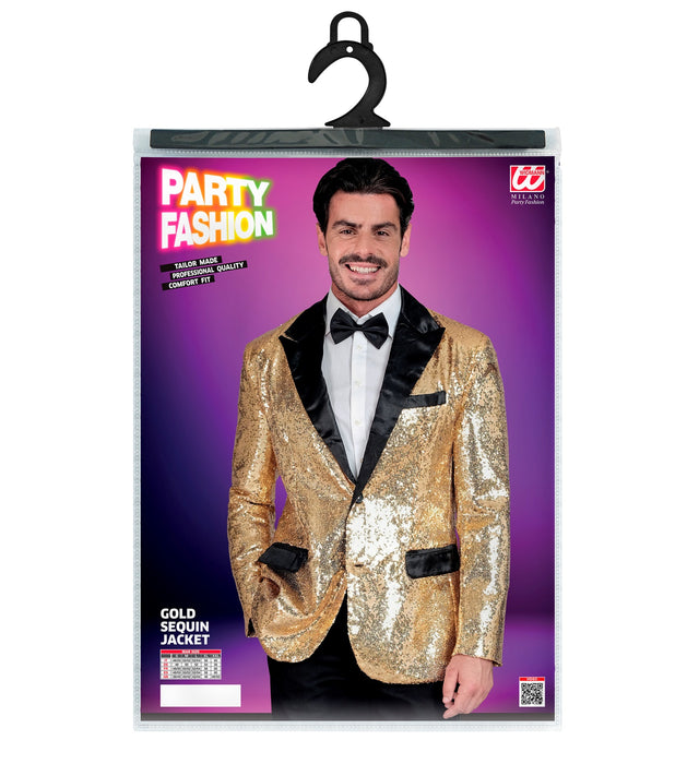 Pailletten Jackett "Glitter" für Herren | Gold