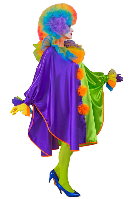 Clown Poncho für Erwachsene | Mehrfarbig - Einheitsgröße