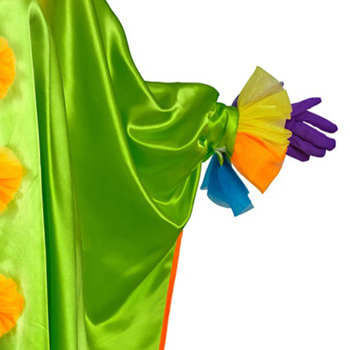 Clown Poncho für Erwachsene | Mehrfarbig - Einheitsgröße