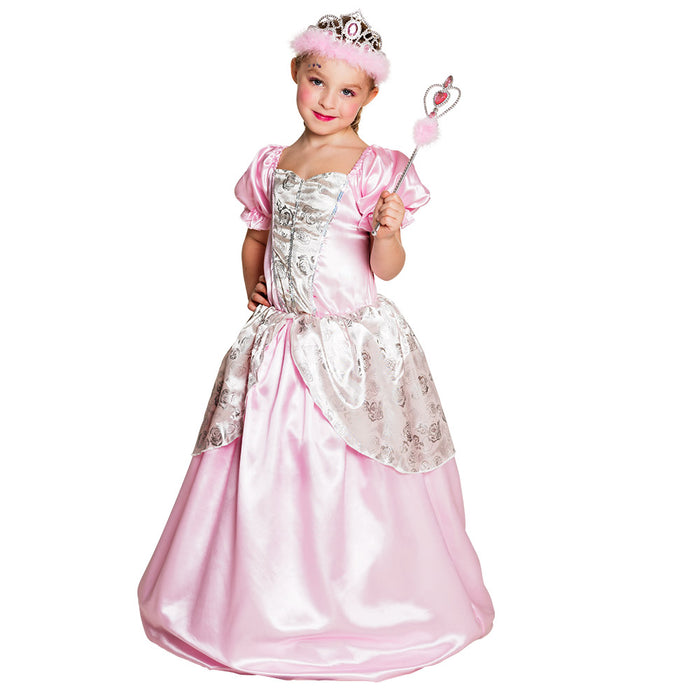 Tiara Krone "Jasmine" für Kinder | Rosa Silber