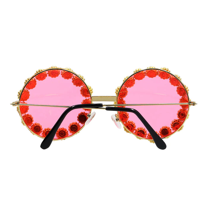 Brille "Crystal" | Hippie Partybrille mit Glitzersteinen
