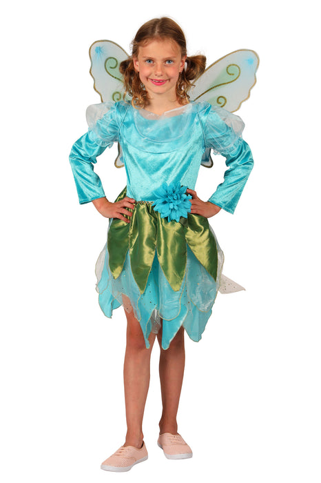 Elfen Kostüm "Blue Wonder" für Mädchen | Türkis