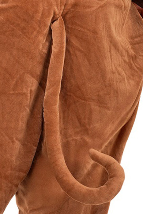 "Affe" Overall Kostüm für Erwachsene | Braun - Onesie Plüschkostüm