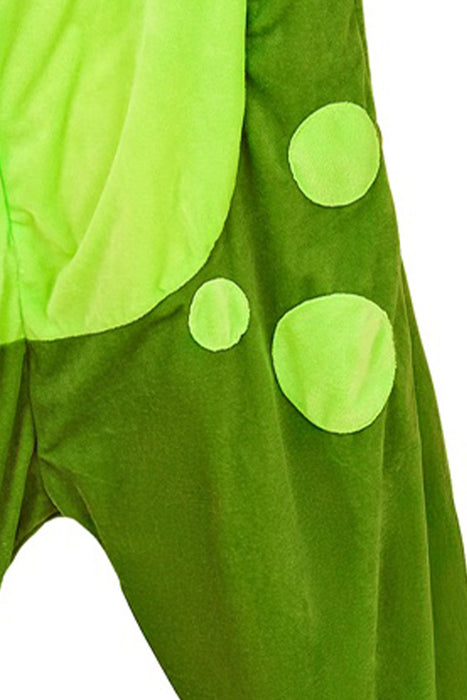 "Frosch" Overall Kostüm für Erwachsene | Grün - Onesie Plüschkostüm