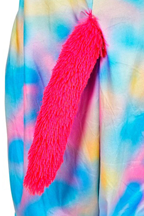 Kostüm "Einhorn" Overall für Erwachsene | Mehrfarbig - Onesie Plüschkostüm