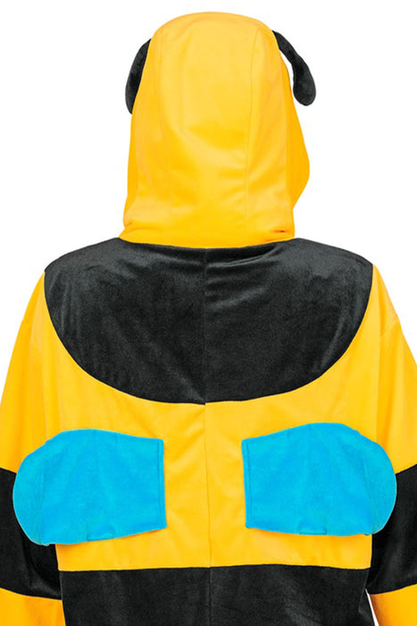 "Biene" Overall Kostüm für Erwachsene | Schwarz Gelb - Onesie Plüschkostüm
