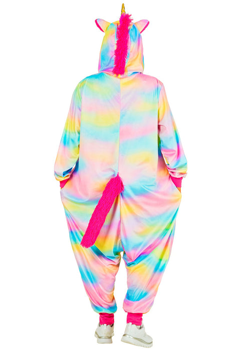 Kostüm "Einhorn" Overall für Erwachsene | Rainbow - Onesie Plüschkostüm