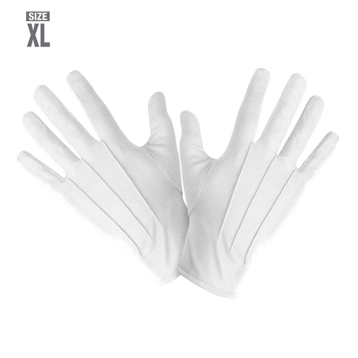Handschuhe Clown Weiß, XL