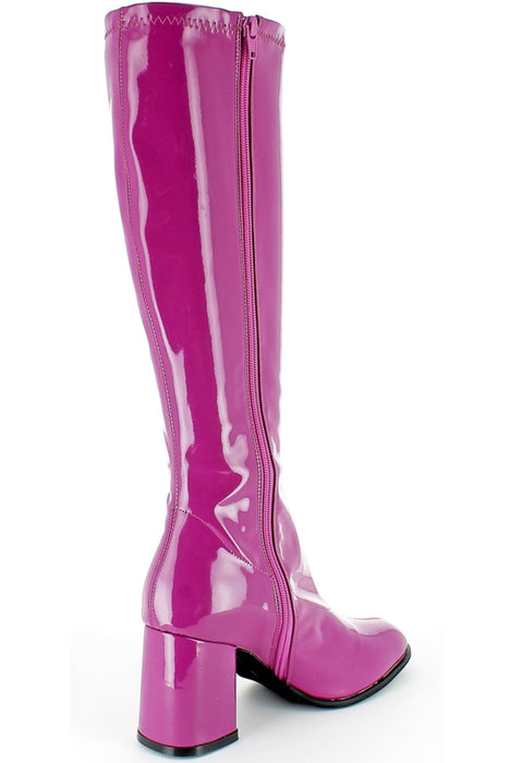 Gogo Damen Lackstiefel normale Schaftweite - Beere