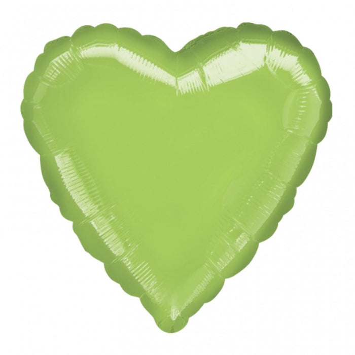 Uni18 Herz ca. 45cmø Lime Green / Kiwi