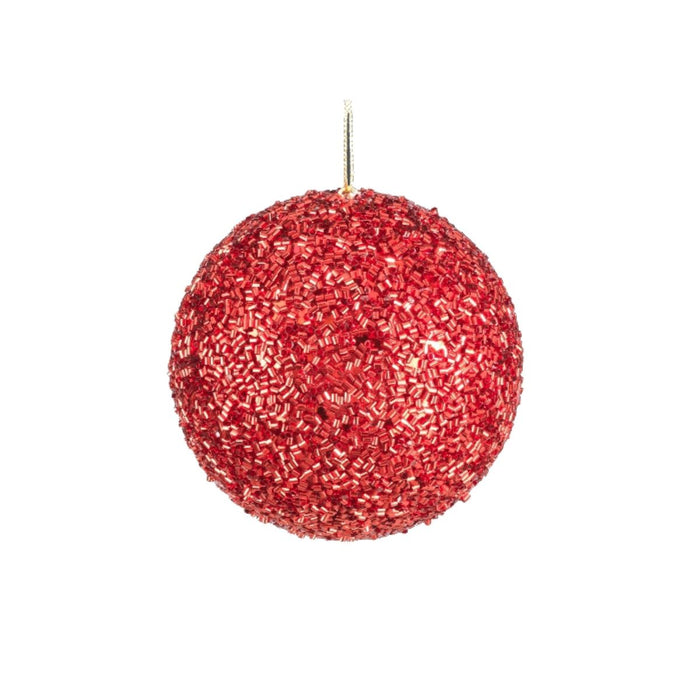 Weihnachtskugeln Röhrchen 10cm ROT