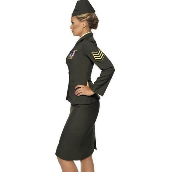 Kostüm Lady Offizier Kleid m. Hut Gr.XL