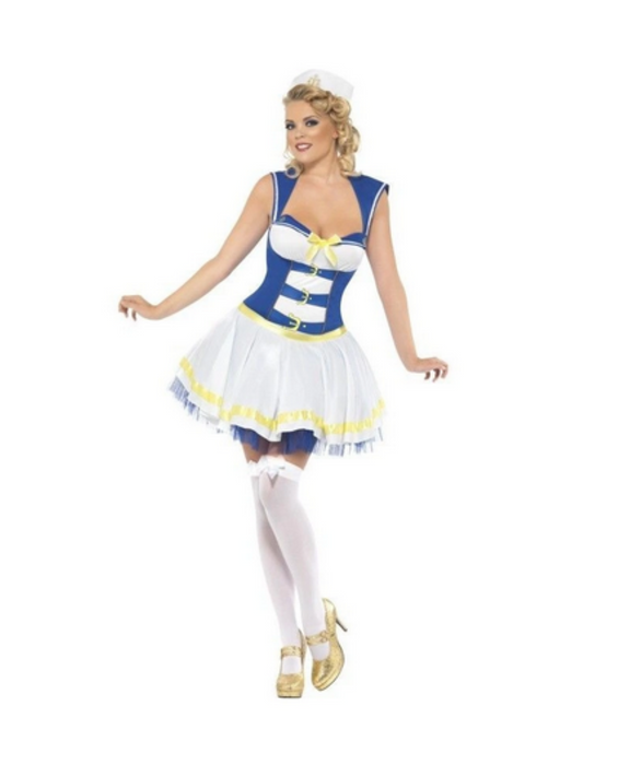 Kostüm Lady Matrosin Kleid Gr.XS