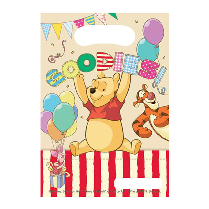 Geschenktüte PVC Pooh ABC, 16x23cm/6St.