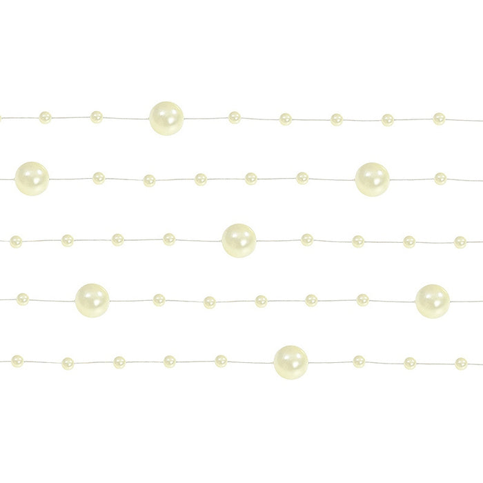 Perlengirlande 1,3m Creme