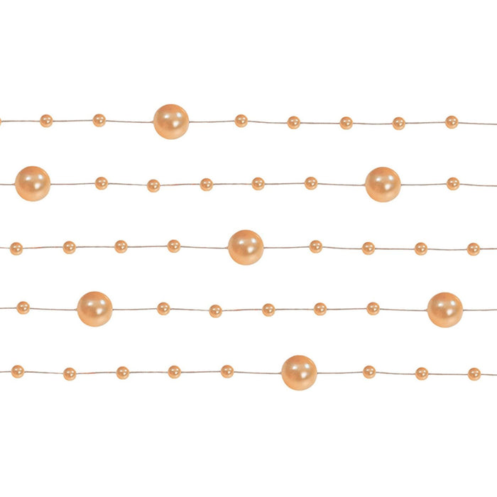 Perlengirlande 1,3m Orange
