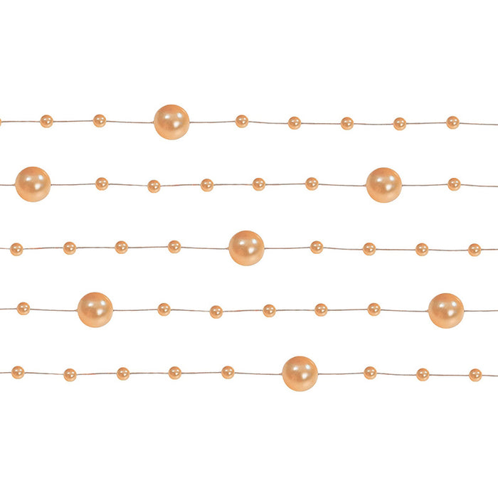 Perlengirlande 1,3m Orange