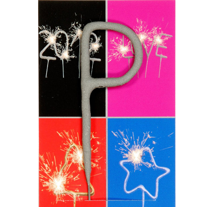 Wunderkerze Buchstabe Classic  P  6,5cm 35s