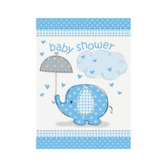 Einladung Elephant Blau 8Stück