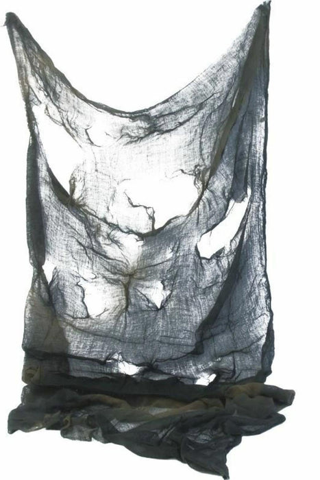 Stofftuch Halloween 183x76cm Schwarz, Grau sort