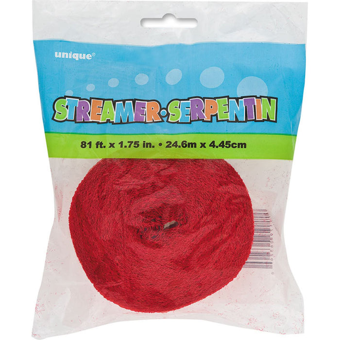 Kreppband Uni 25m Rot