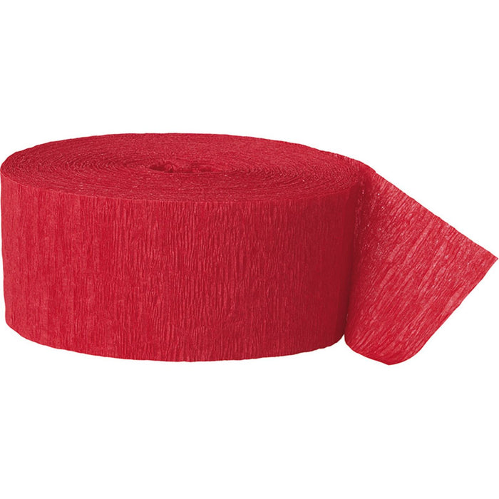 Kreppband Uni 25m Rot