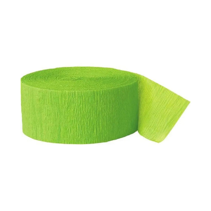 Kreppband Uni 25m Limettengrün