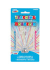 Kerze LED blinkend & 4 Kerzen, Ziffer 7