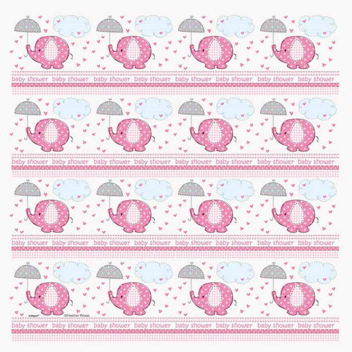 Geschenkpapier Elephant 76x152cm Pink