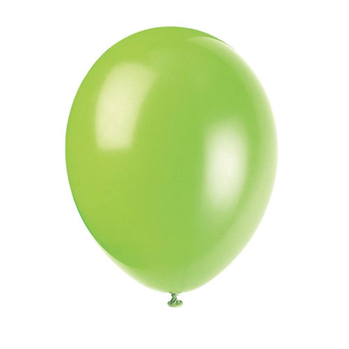 Latexballon Ø30cm Uni ca.30cmØ/10St. Kiwi/Lime Green Neon