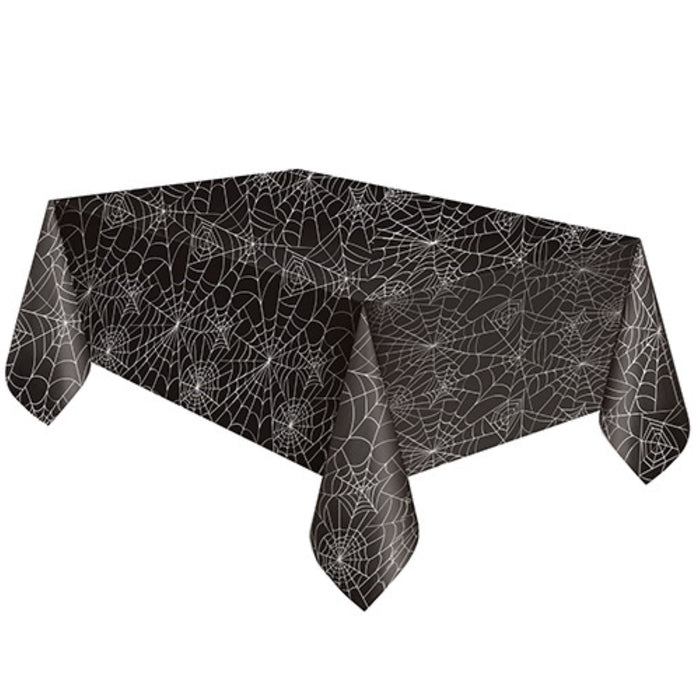 Tischdecke PVC Spinnweben 137x213cm