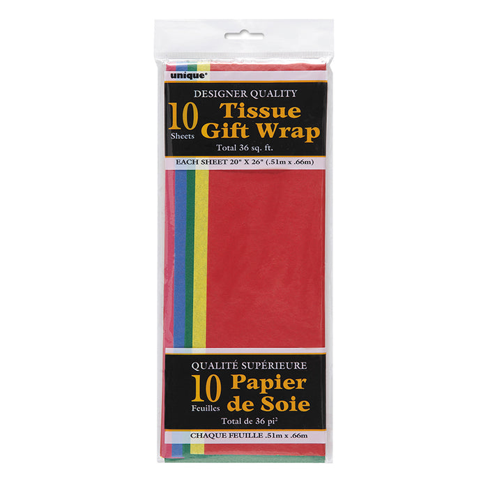 Geschenkpapier-Abschnitte 10St bunt sortiert