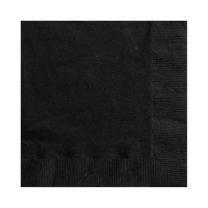 Servietten Uni 25x25cm/20St. Schwarz