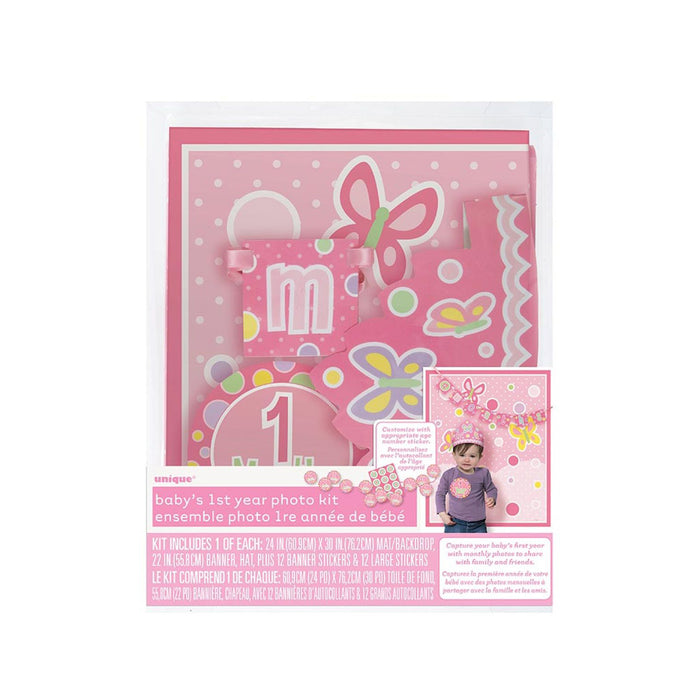 Foto-Props Baby Girl Babyparty Dekoration für Mädchen zum 1. Geburtstag