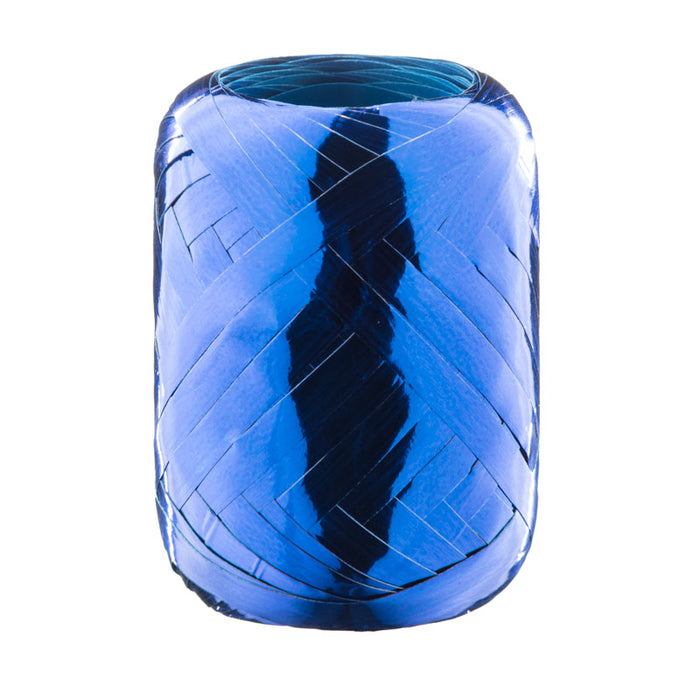 Kräuselband metallic 5mm/20m Blau