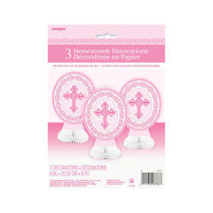 Tischaufsteller Kreuz Pink 3Stk./20cm