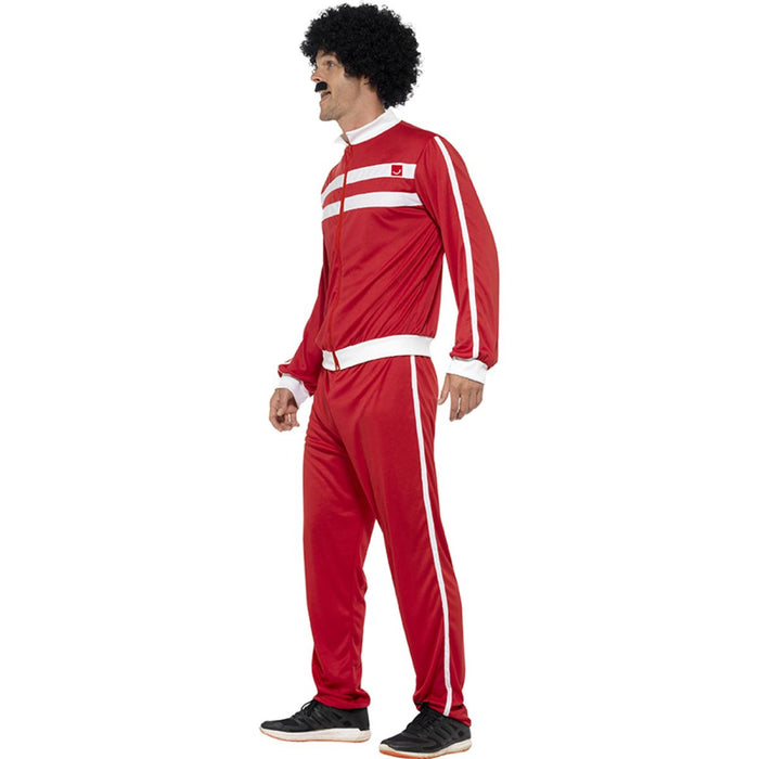 Kostüm 80er Trainingsanzug Rot Gr.M