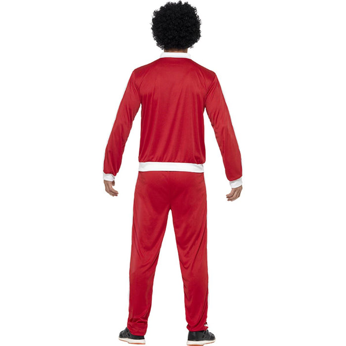 Kostüm 80er Trainingsanzug Rot Gr.M