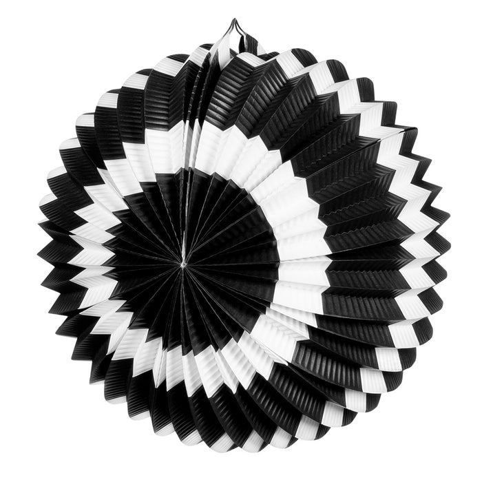 Lampion Set "Party Time" Ø 23 cm | 2 Stk. -  Schwarz Gold