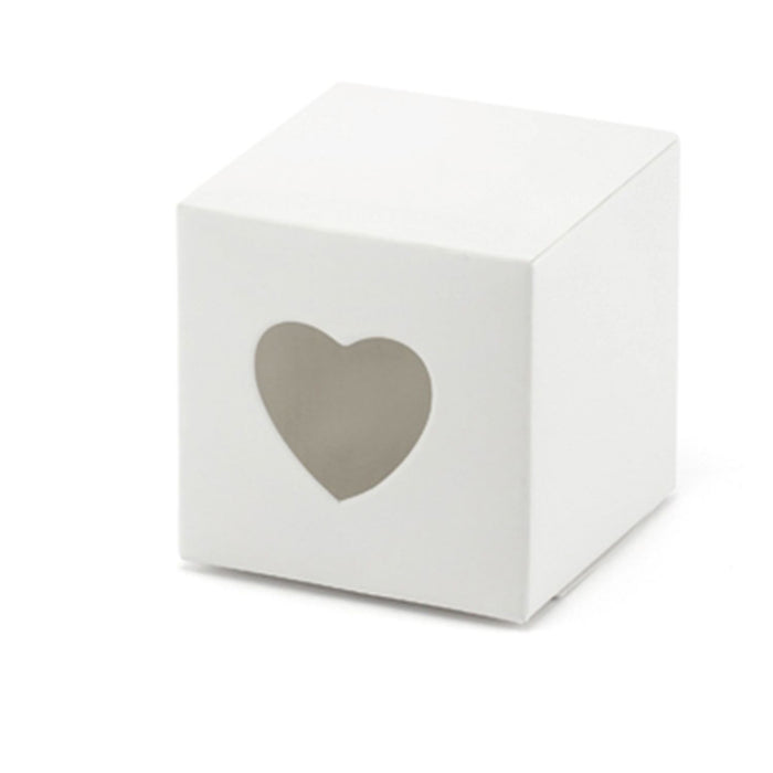 Geschenkbox Papier CutOut Herz 5x5x5cm/10Stk.