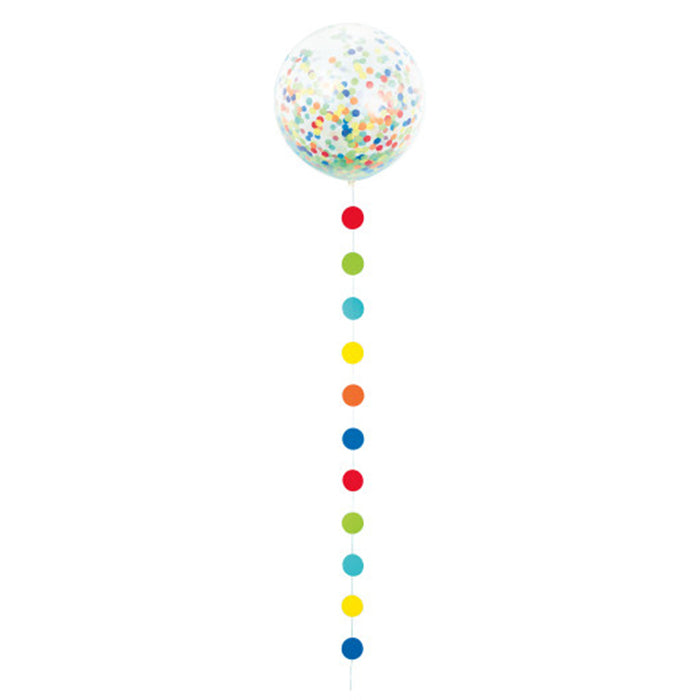 Latexballon Konfetti bunt 60cm/1Stück