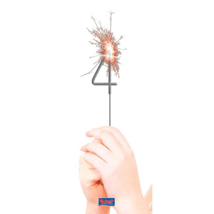 Wunderkerze Zahl 6cm #4