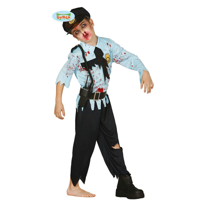 Kostüm Kid Zombie Polizist 7-9J.