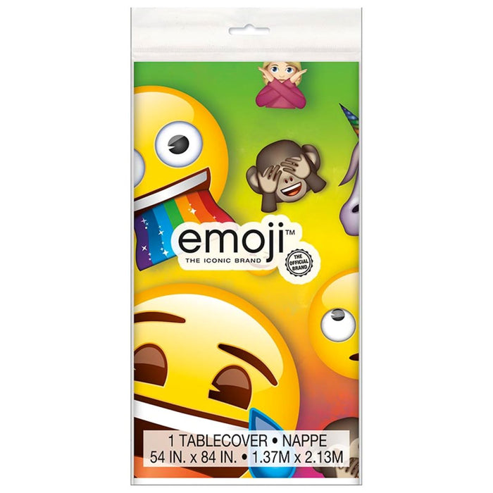 Tischdecke PVC Emoji Regenbogen ca.137x213cm