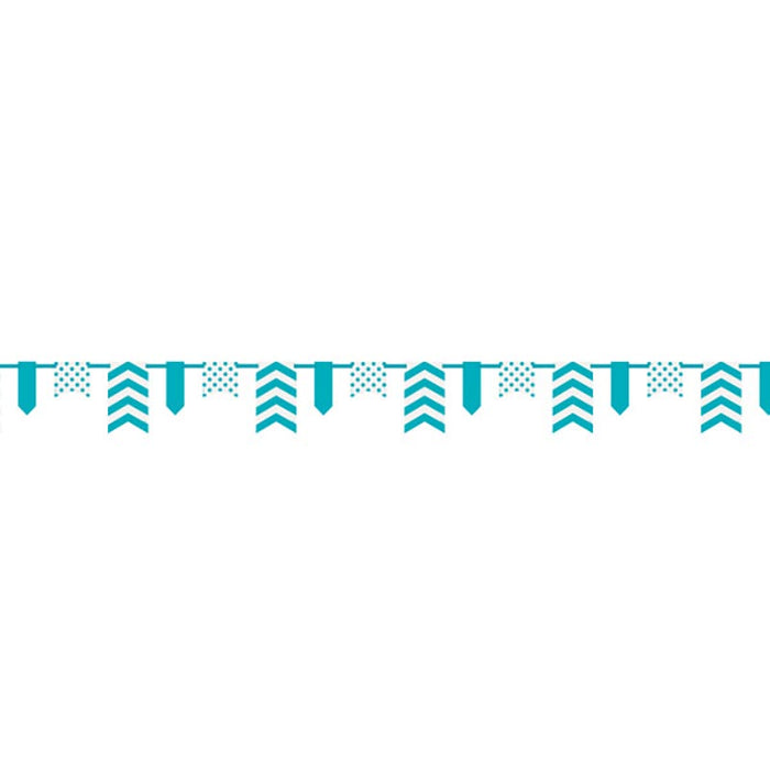Banner DOTS & STRIPES & Chevron Türkis