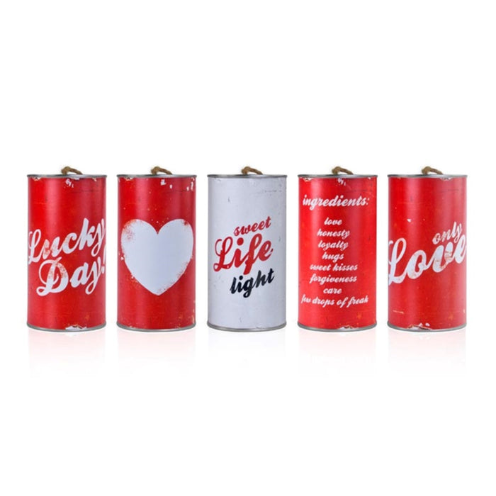 Autodosen Hochzeit / Rot Love Texte 5Stk.