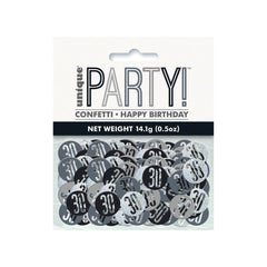 Konfetti Metall Glitz 14g #30 Schwarz