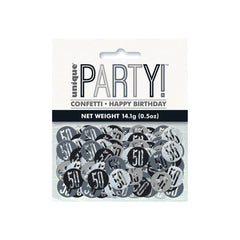 Konfetti Metall Glitz 14g #50 Schwarz