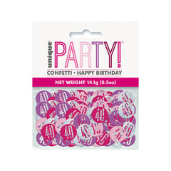 Konfetti Metall Glitz 14g #40 Pink